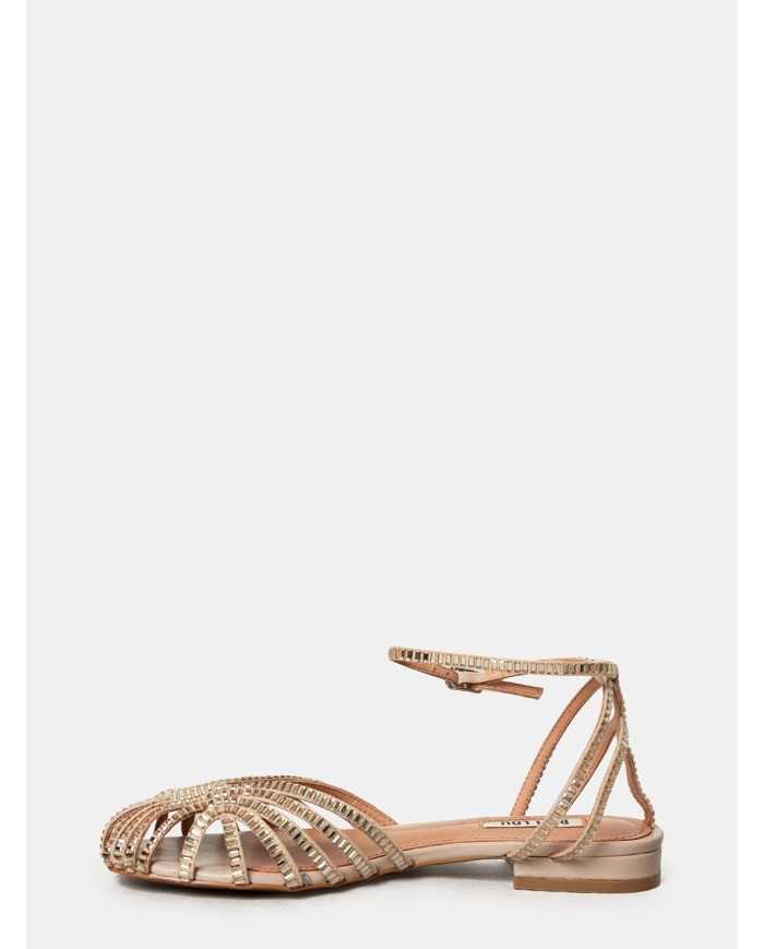 BIBI LOU Sandalo flat con strass