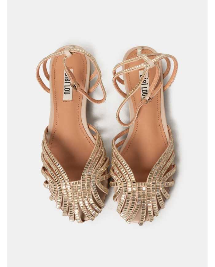 BIBI LOU Sandalo flat con strass