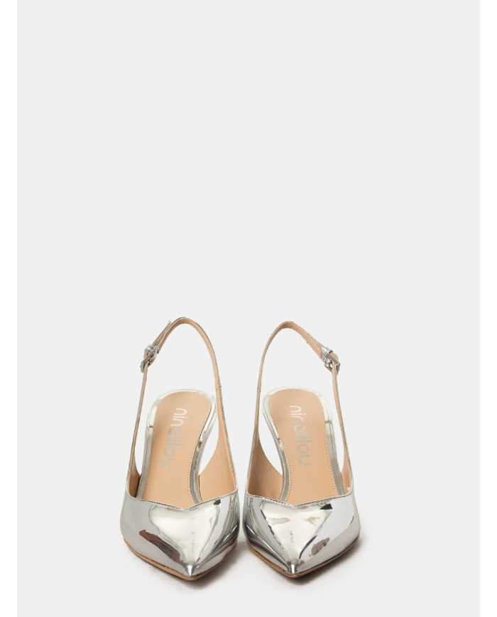 ninalilou Sandalo slingback specchio