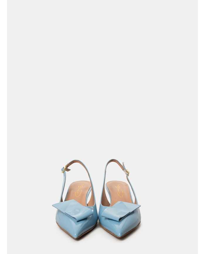 BIANCA DI' Sandalo slingback in vernice