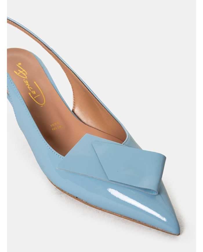 BIANCA DI' Sandalo slingback in vernice