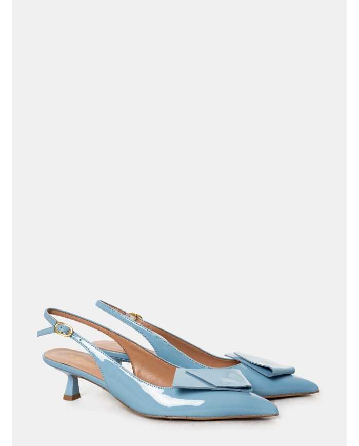 BIANCA DI' Sandalo slingback in vernice