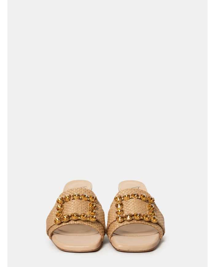 ROBERTO FESTA Sandalo in raffia