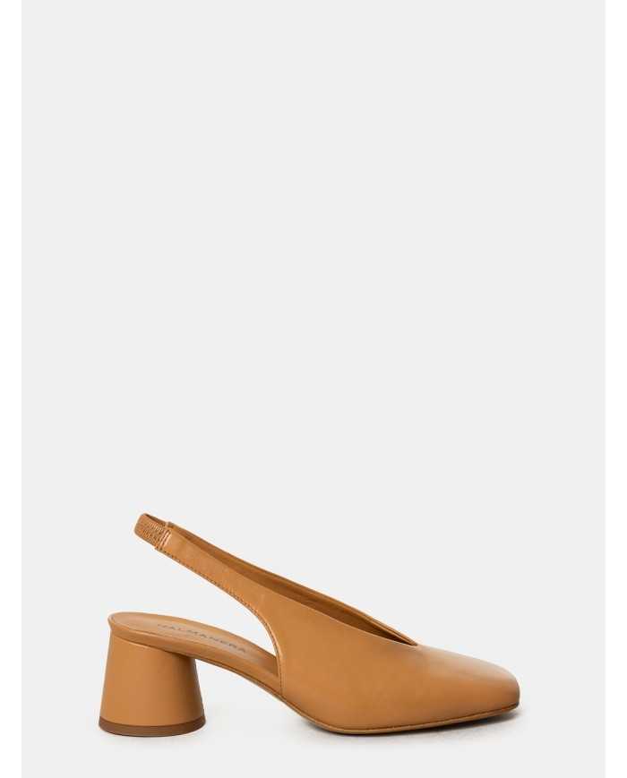 HALMANERA Sandalo slingback in pelle