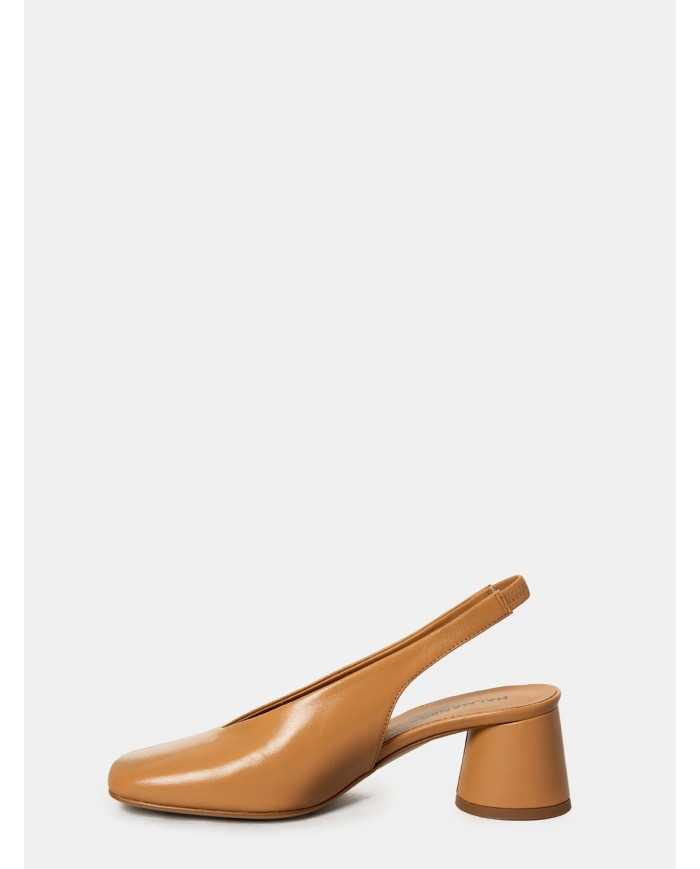 HALMANERA Sandalo slingback in pelle