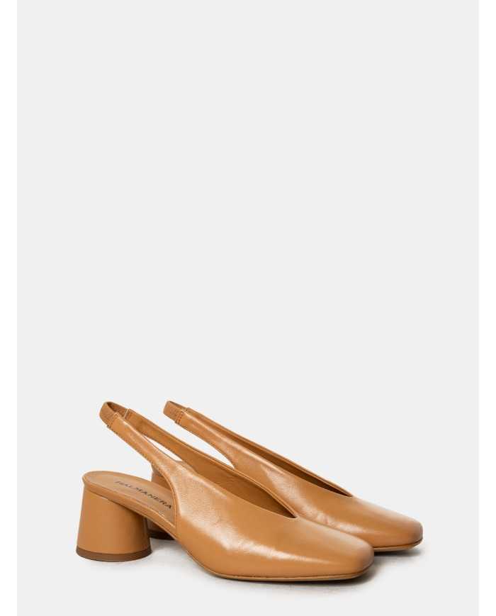 HALMANERA Sandalo slingback in pelle