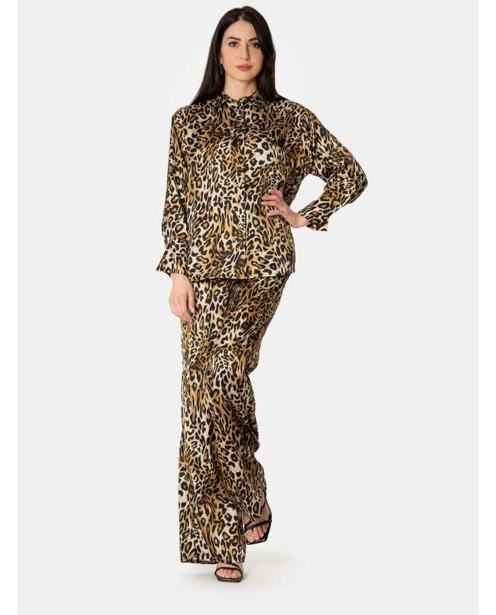 BEATRICE B Camicia over in viscosa stampata