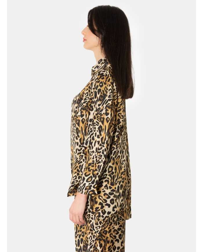 BEATRICE B Camicia over in viscosa stampata