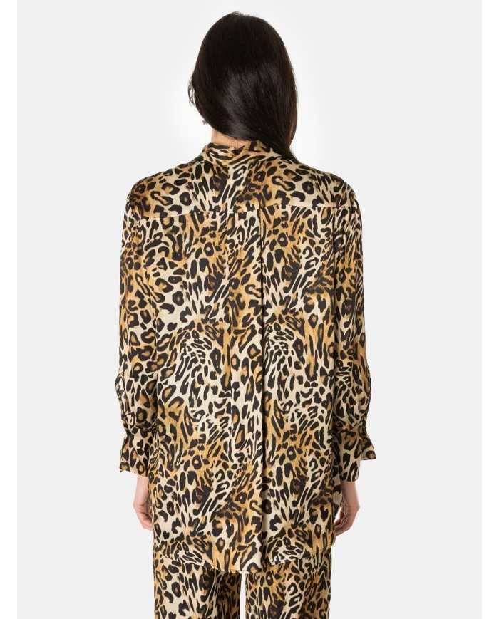 BEATRICE B Camicia over in viscosa stampata