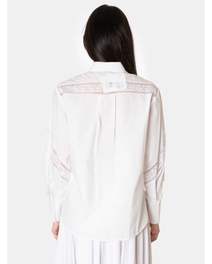 BEATRICE B Camicia con inserto in pizzo