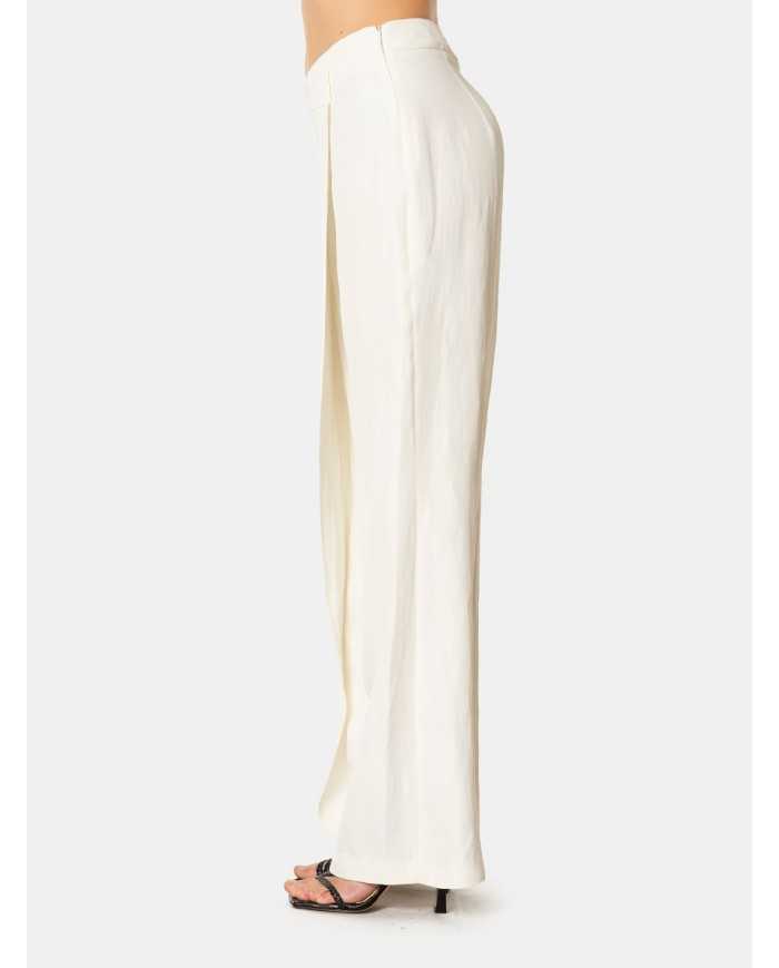 LIVIANA CONTI Pantalone ampio in lino