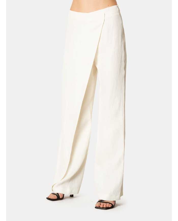 LIVIANA CONTI Pantalone ampio in lino