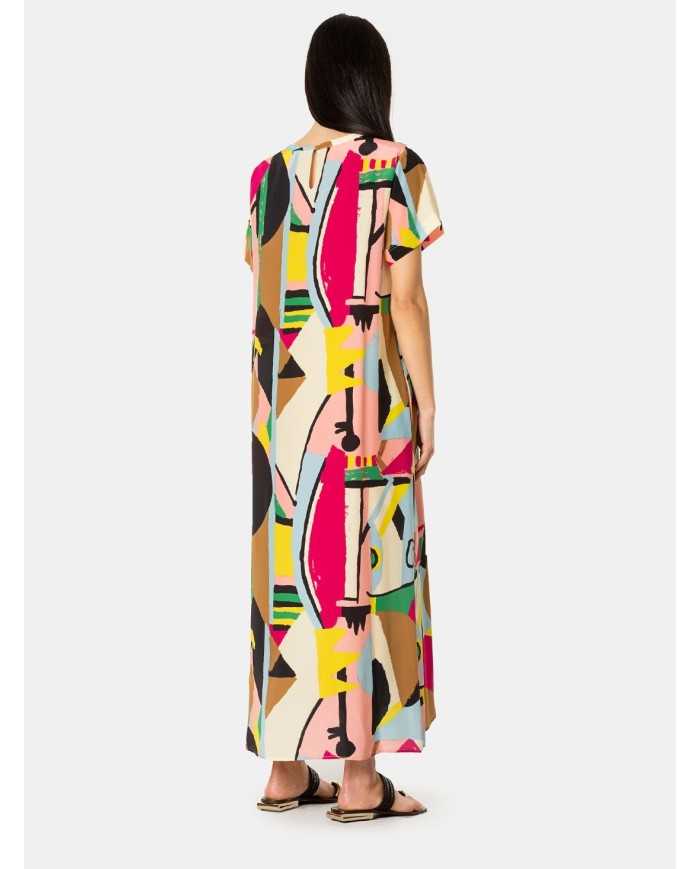 MAXMARA WEEKEND Abito a fantasia in seta