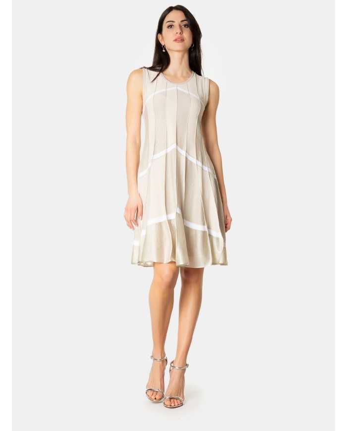 D.EXTERIOR Abito corto intarsio