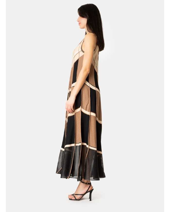 D.EXTERIOR Abito con intarsio