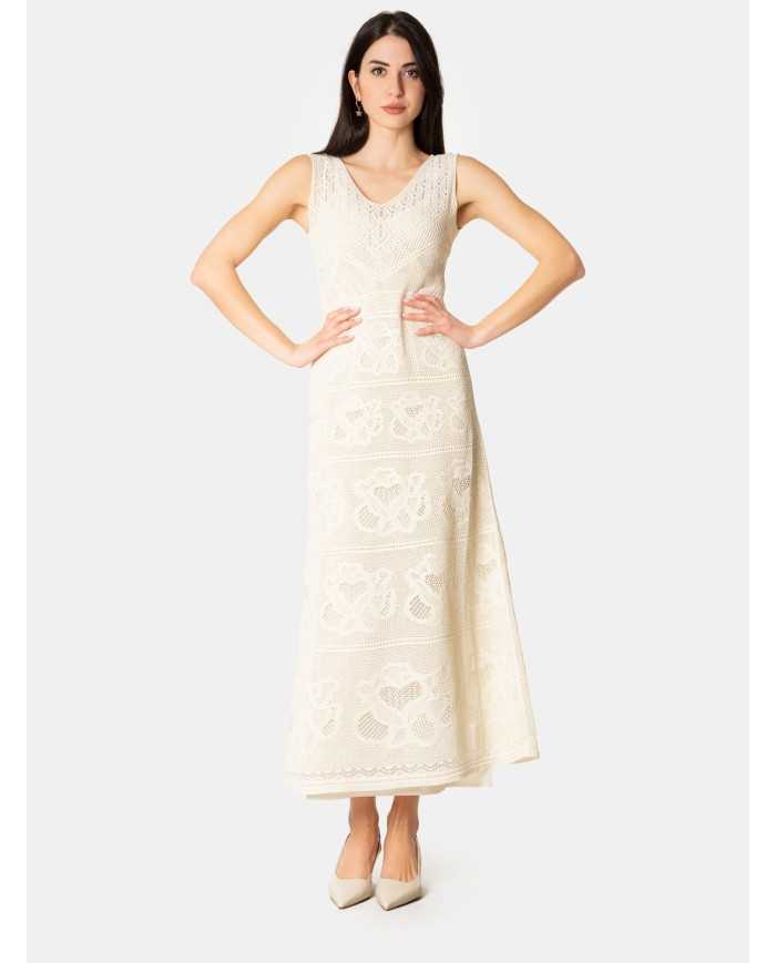 D.EXTERIOR Abito pizzo con fiore