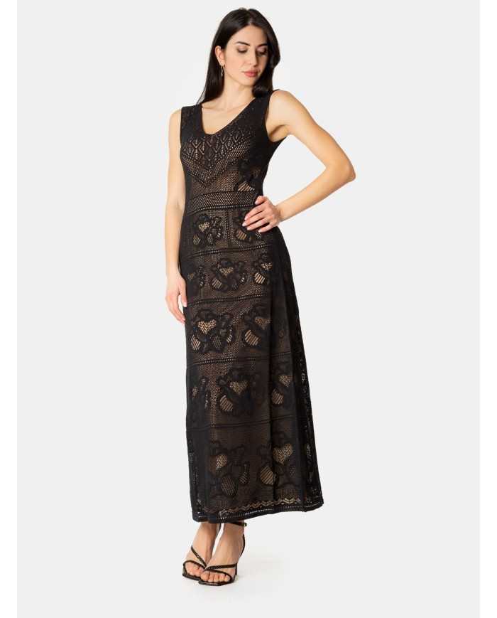 D.EXTERIOR Abito pizzo con fiore