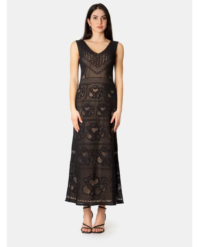 D.EXTERIOR Abito pizzo con fiore