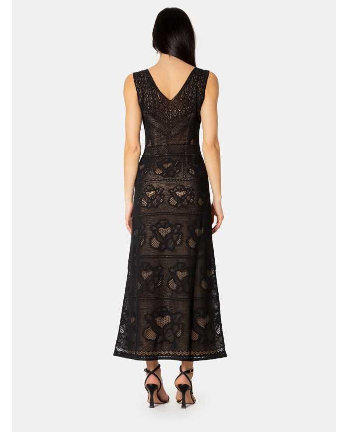 D.EXTERIOR Abito pizzo con fiore