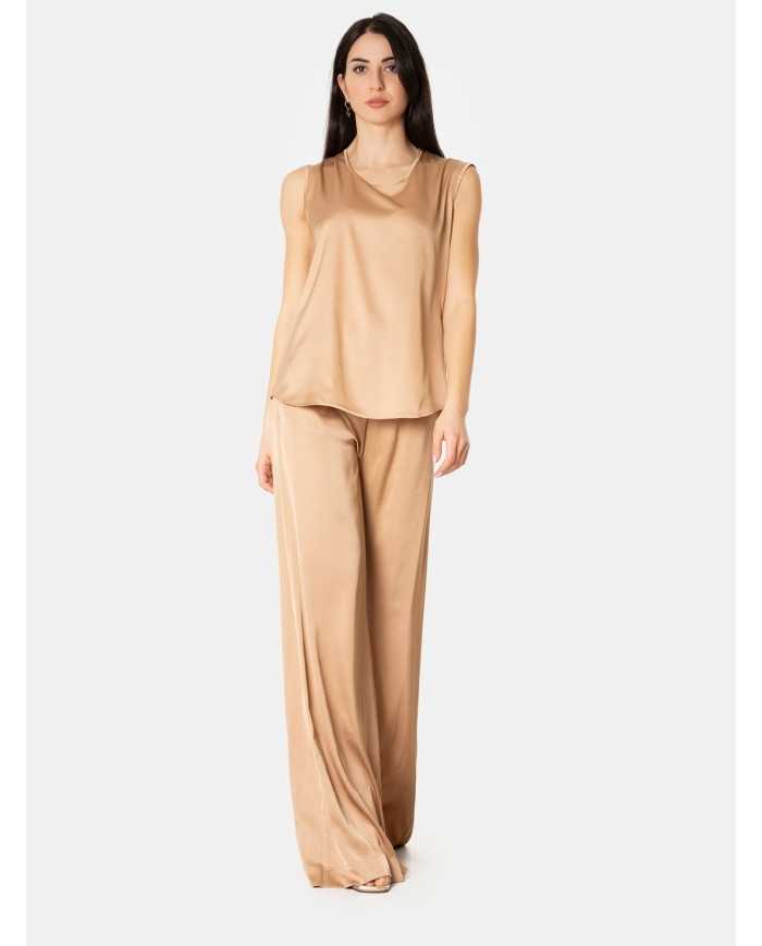 D.EXTERIOR Top in raso fluido