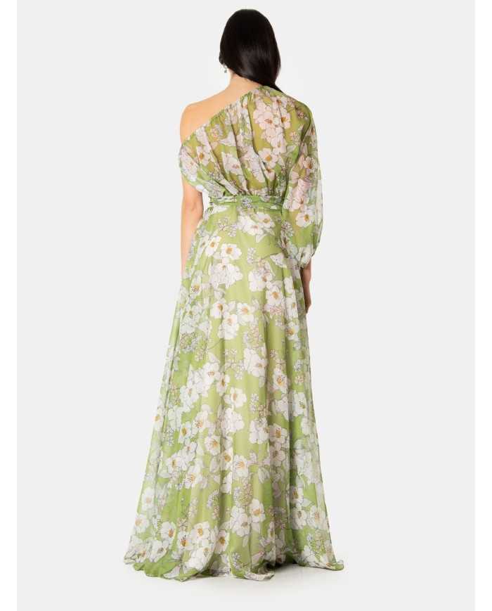 GIADACURTI Resort Abito chiffon monospalla