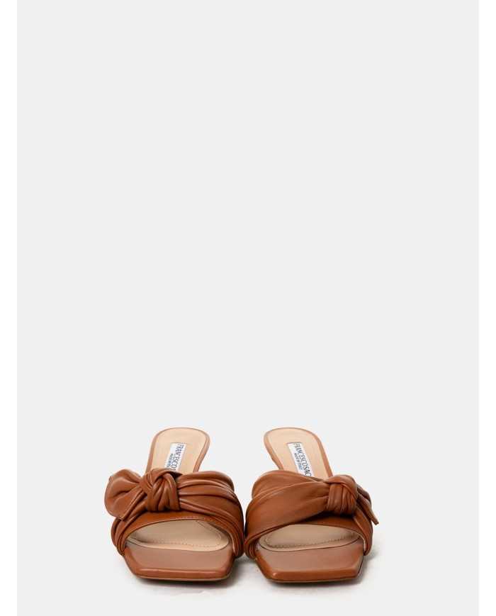 FRANCESCO SACCO Sandalo sabot in nappa