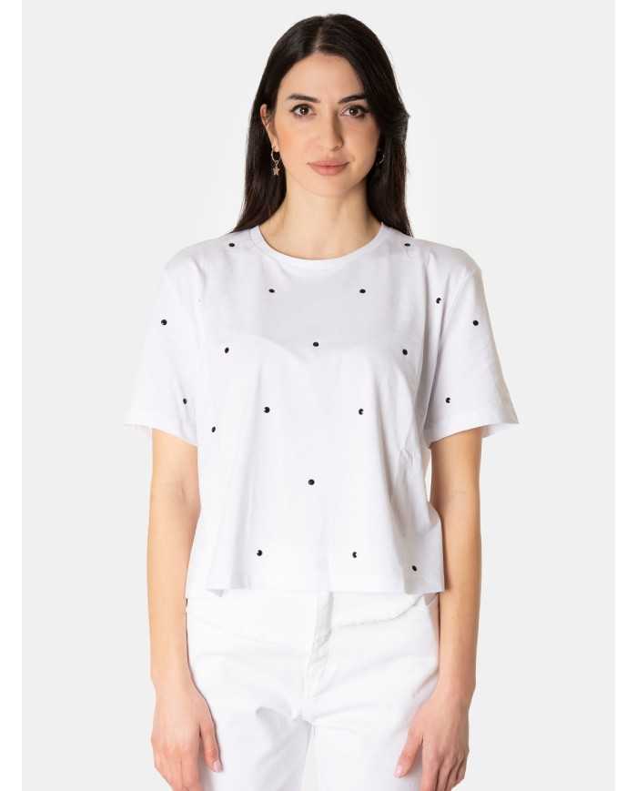 JIJIL T-shirt con strass