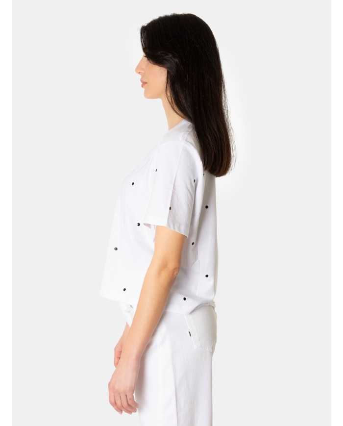 JIJIL T-shirt con strass