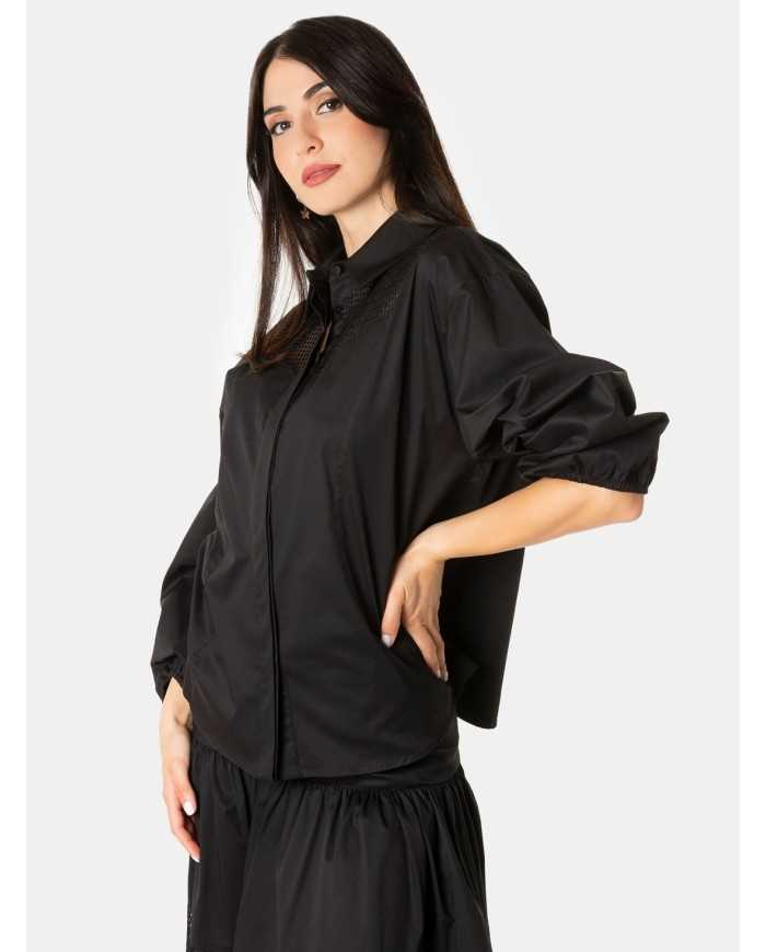 JIJIL Camicia con rete traforata