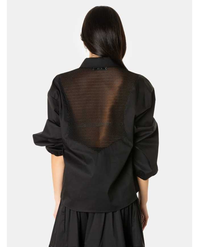 JIJIL Camicia con rete traforata