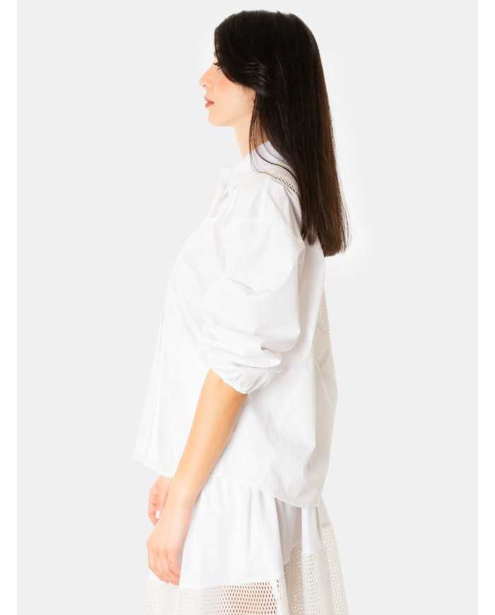 JIJIL Camicia con rete traforata