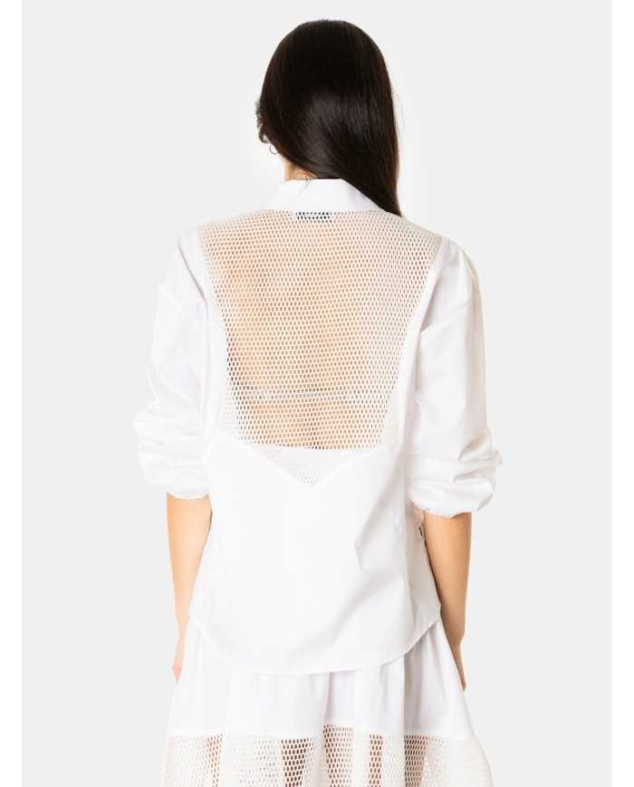 JIJIL Camicia con rete traforata