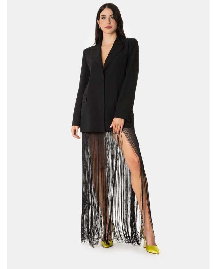 JIJIL Gonna con frange lunghe