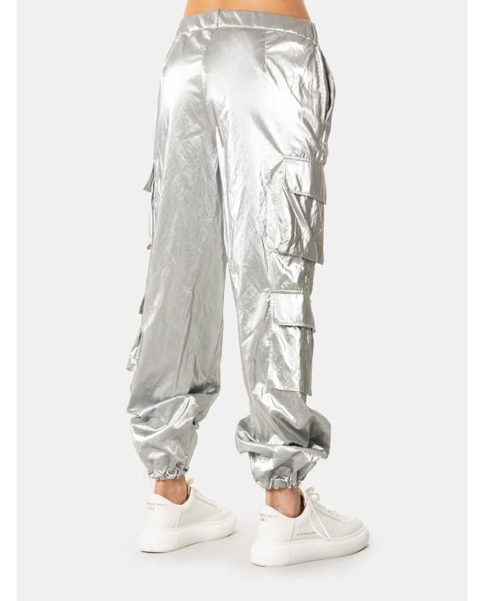 JIJIL Pantalone cargo laminato