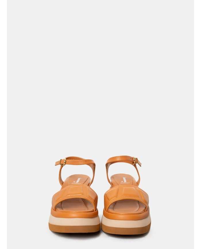 JEANNOT Sandalo zeppa in pelle