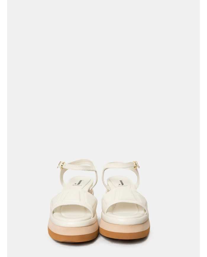 JEANNOT Sandalo zeppa in pelle