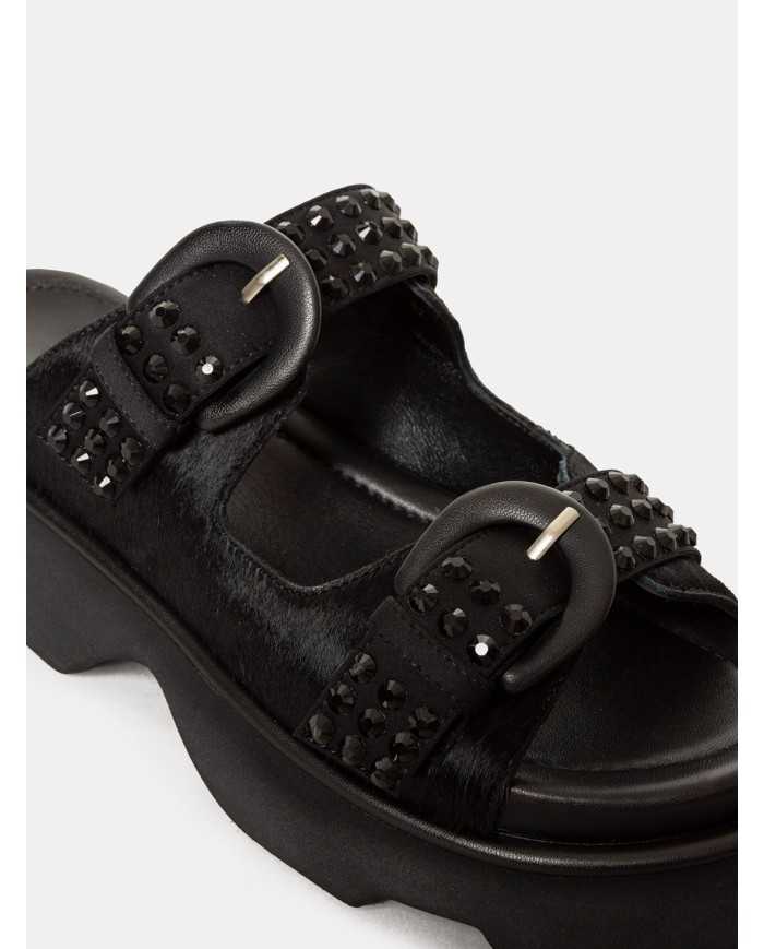 JEANNOT Sandalo ciabatta con strass