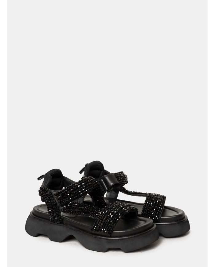 JEANNOT Sandalo sportivo con strass