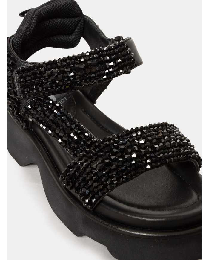 JEANNOT Sandalo sportivo con strass