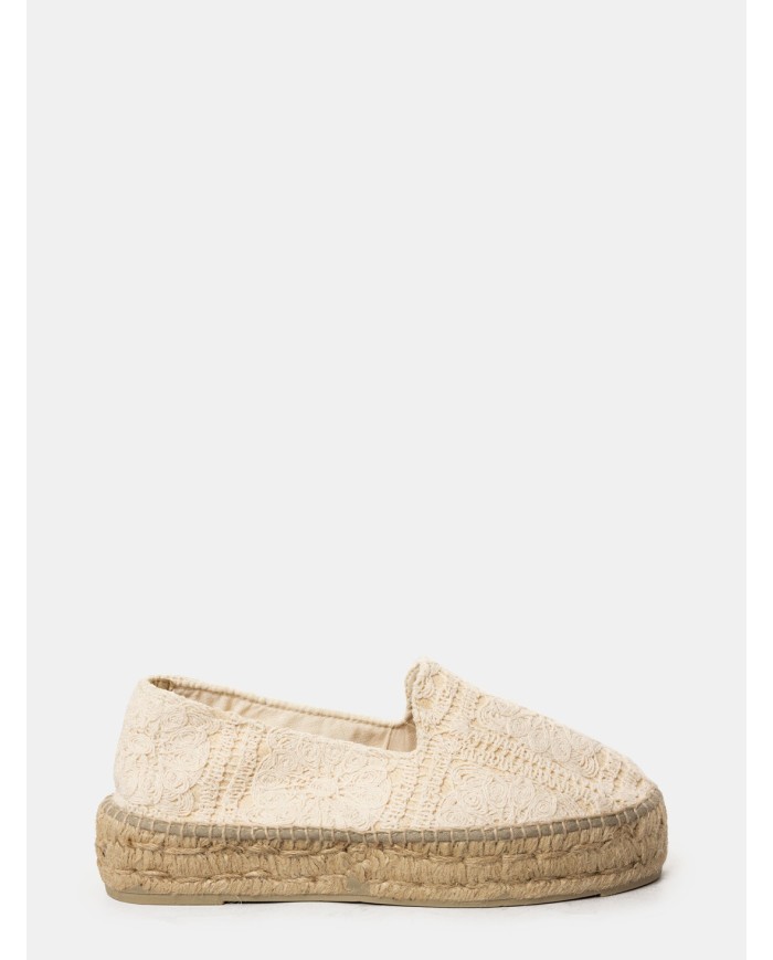 MANEBì Espadrillas cotton crochet