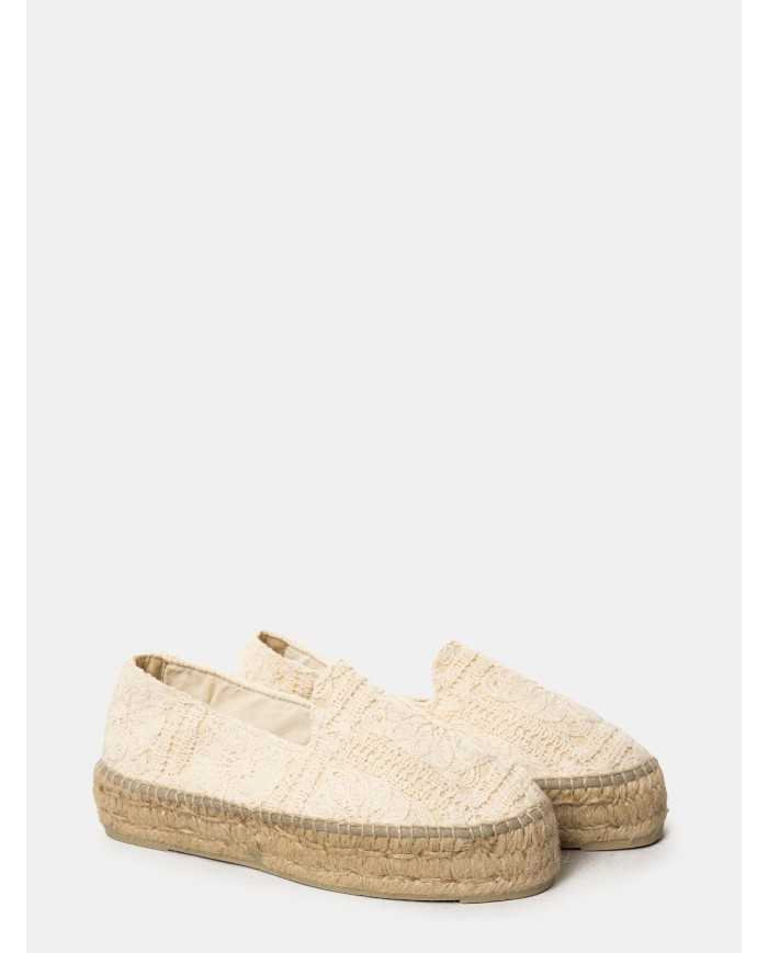 MANEBì Espadrillas cotton crochet
