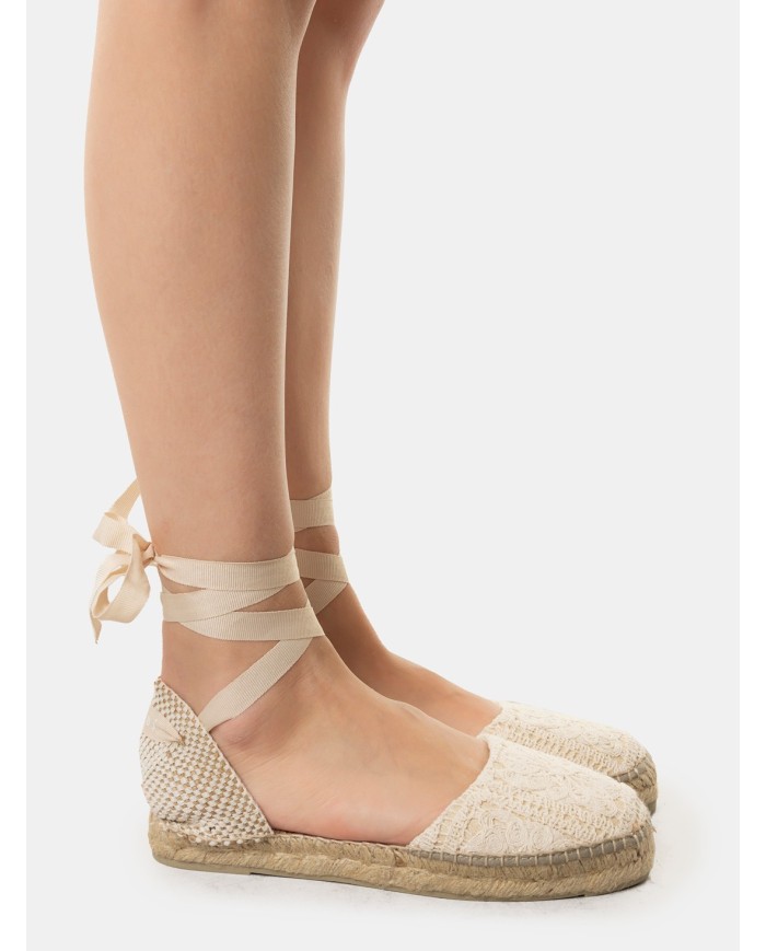 MANEBì Espadrillas cotton crochet