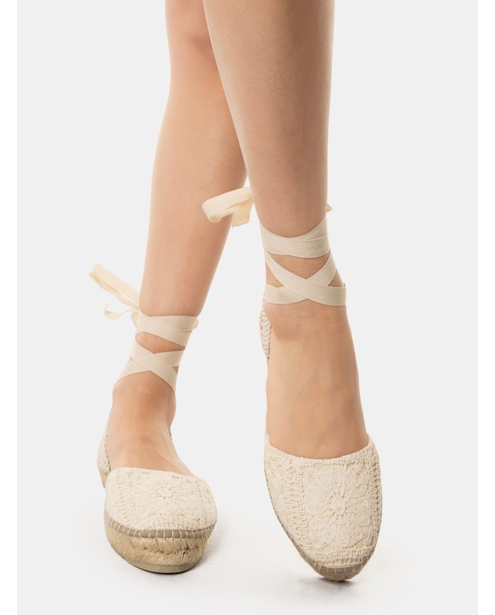 MANEBì Espadrillas cotton crochet