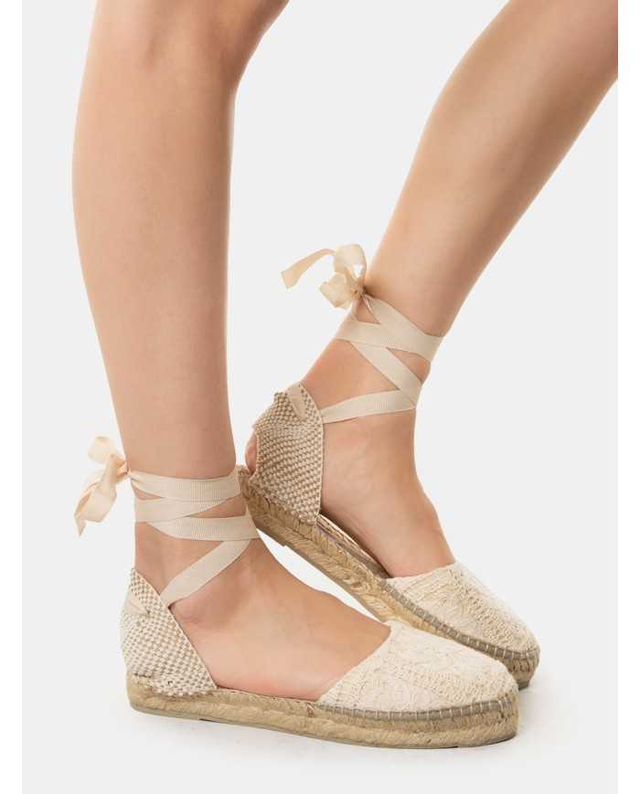 MANEBì Espadrillas cotton crochet