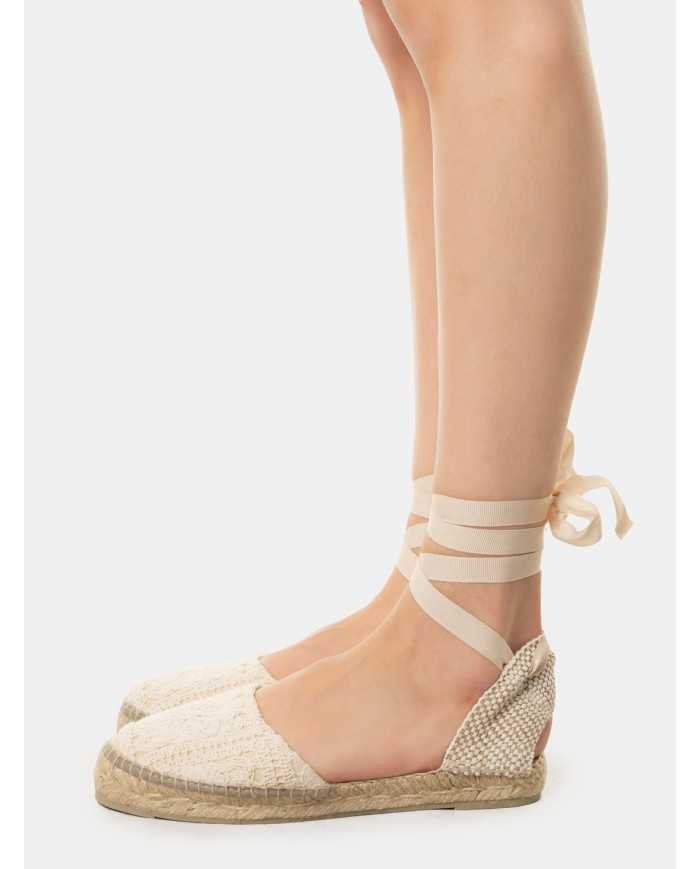 MANEBì Espadrillas cotton crochet