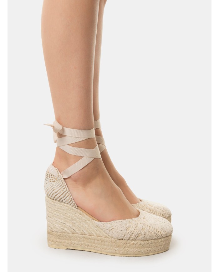 MANEBì Espadrillas cotton crochet