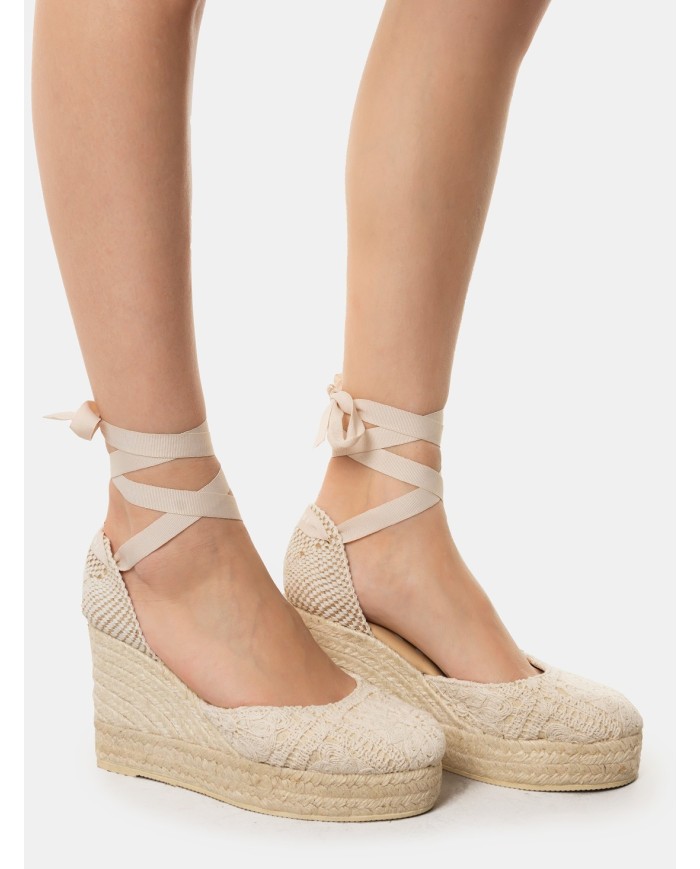 MANEBì Espadrillas cotton crochet