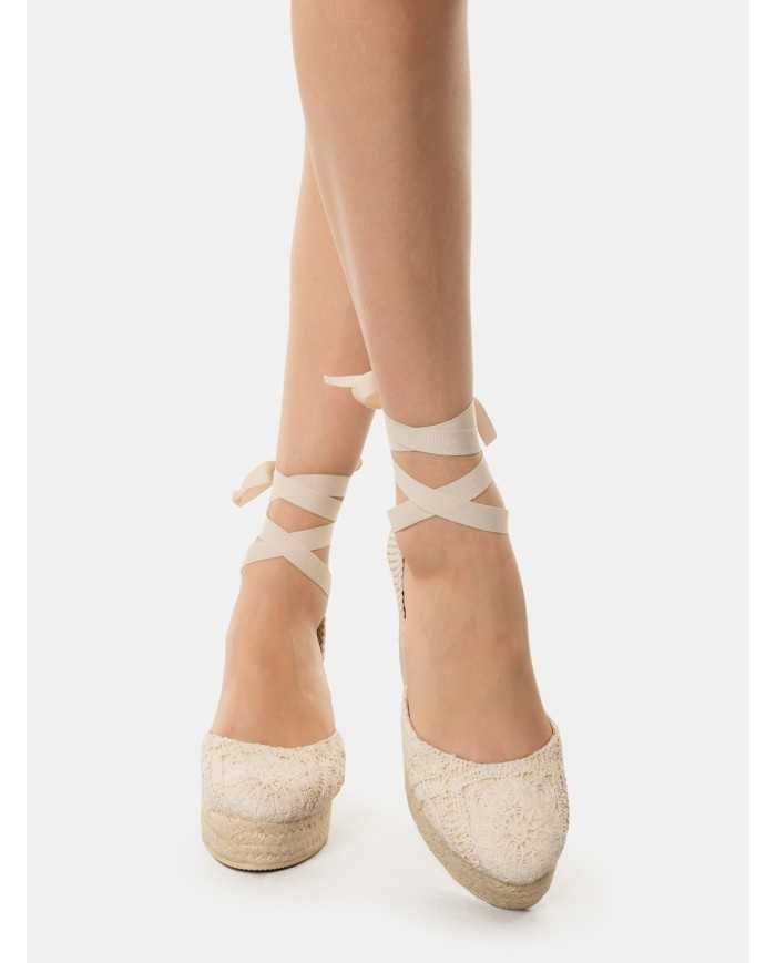 MANEBì Espadrillas cotton crochet