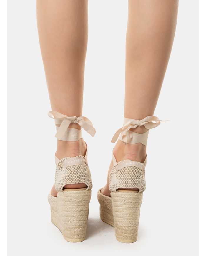 MANEBì Espadrillas cotton crochet