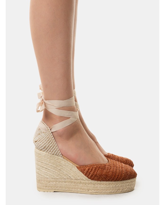 MANEBì Espadrillas raffia stripes